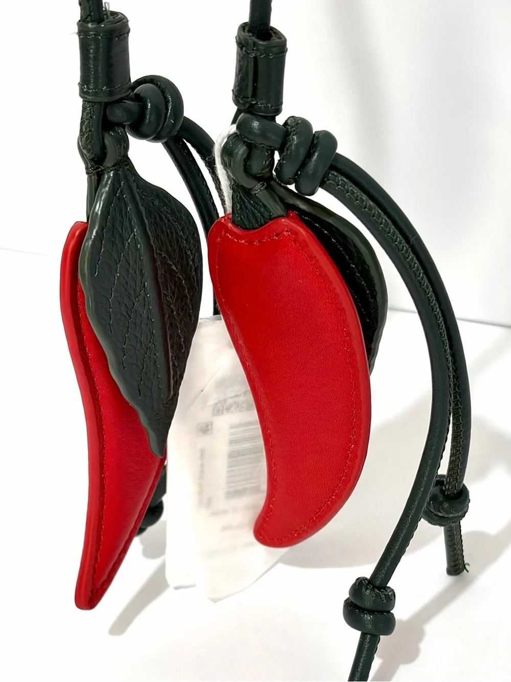 Hammitt Red Chili Pepper Leather Hot Stuff Bag Charm NWT